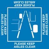 Antislip Floor Graphic - Please Keep Aisles Clear